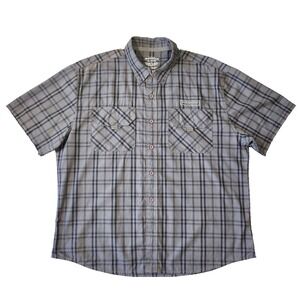 Polaris Ranger Short Mens XL Plaid Button Up Short Sleeve‎ Outdoors Bikercore